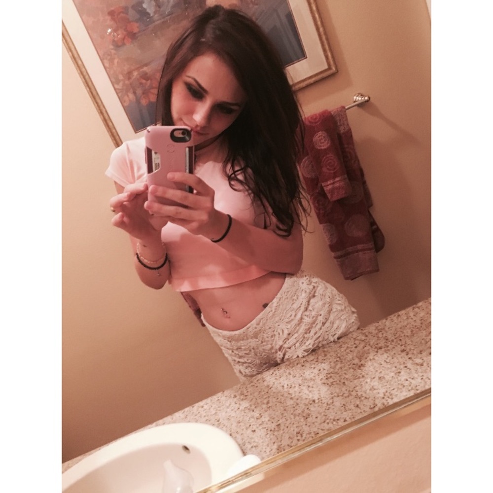 Pink crop top
